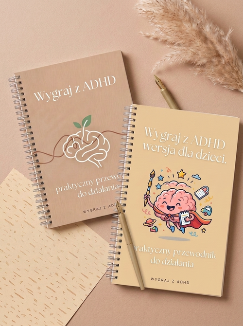 Wygraj z ADHD - komplet workbooków dla dorosłych i dzieci